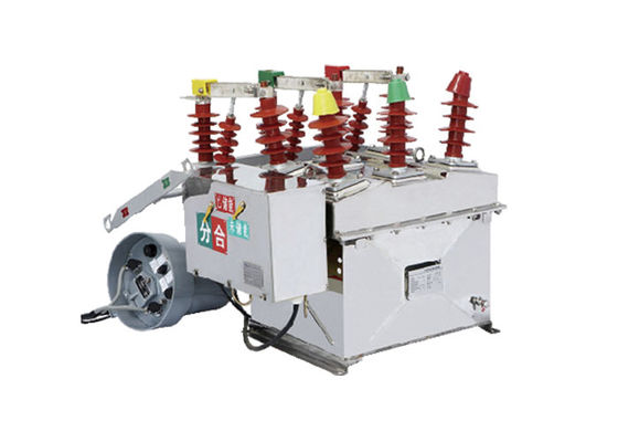 12kV Εξωτερικός διακόπτης ηλεκτρικού κυκλώματος από κενό από ανοξείδωτο χάλυβα κατασκευασμένος από 3 πόλους Εξωτερικός ισχυρός διακόπτης ηλεκτρικού κυκλώματος από κενό χρώμα